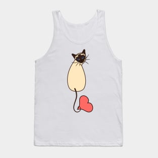 Love Siamese Cat Tank Top